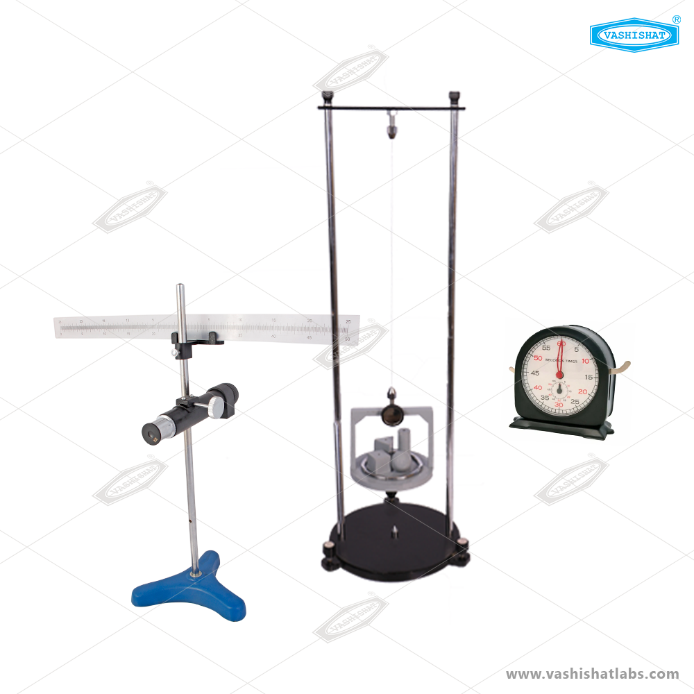 To determine the moment of inertia of an irregular body about an axis passing through its centre of gravity and perpendicular to its plane by dynamical method using Inertia Table